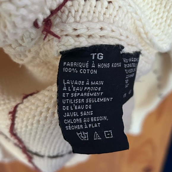 Vintage Nautica Sweater – XL – Creamy Off-White Grandpa Chic 100% cotton - Picture 5 of 8